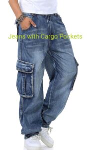 jeans with cargo pockets