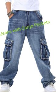 jeans with cargo pockets