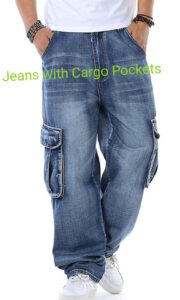 jeans with cargo pockets